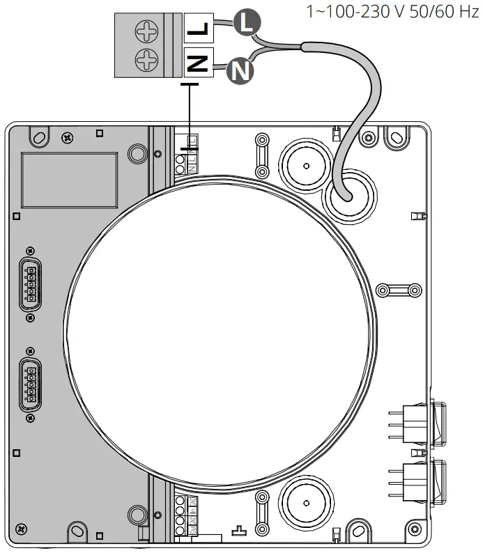 CONNECTION TO POWER MAINS
