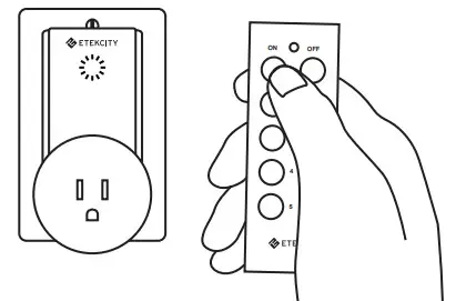 ETEKCITY Zap 5LX-S Remote Outlet Switch - e remote