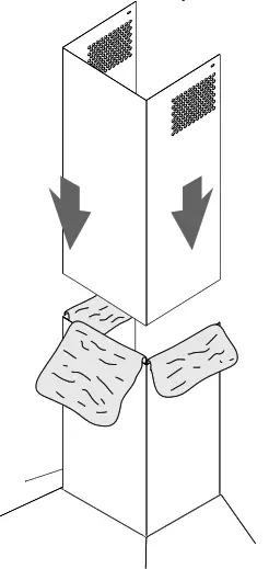 arietta AVN436SSB 36 Inch Stainless Steel Convertible Chimney Style Wall Mount Hood - 13