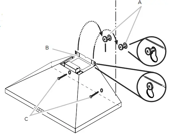 arietta AVN436SSB 36 Inch Stainless Steel Convertible Chimney Style Wall Mount Hood - 7
