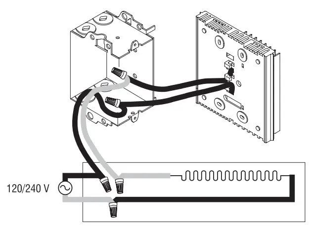 Honeywell Electronic Thermostat RLV310 - 2-wire installation