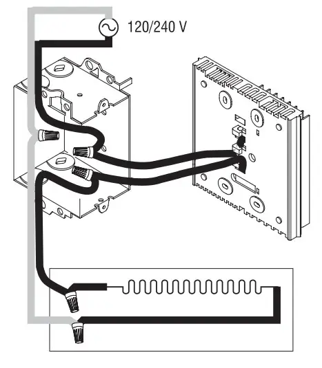 Honeywell Electronic Thermostat RLV310 - 4-wire installation