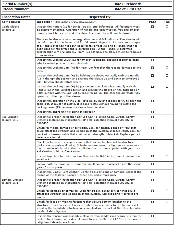 3M 5908555-Lad-Saf-X2-Vertical-Cable-Safety-Sleeve-FIG-13