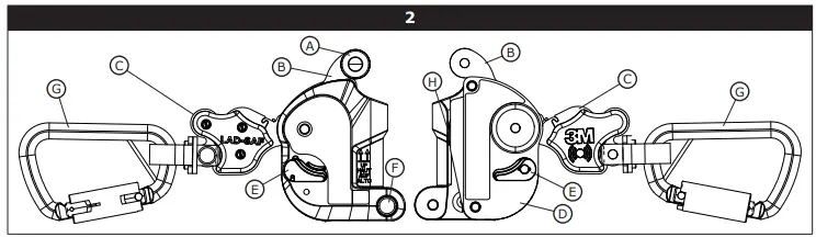 3M 5908555-Lad-Saf-X2-Vertical-Cable-Safety-Sleeve-FIG-2