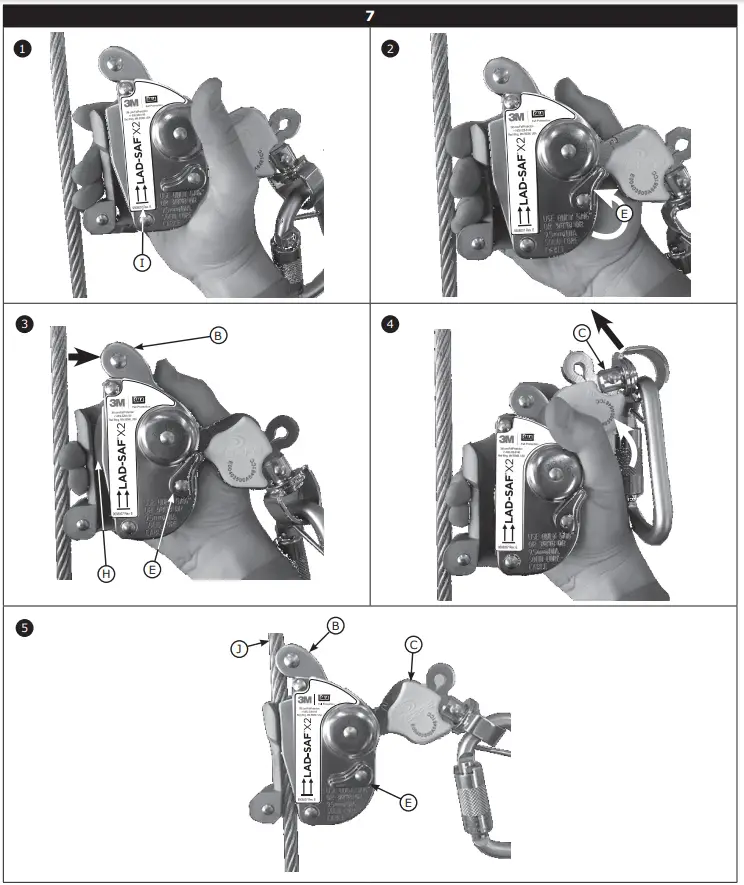 3M 5908555-Lad-Saf-X2-Vertical-Cable-Safety-Sleeve-FIG-6