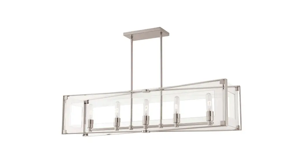 American Lighting P1405-613 Crystal Clear Linear Pendant Light Instruction Manual