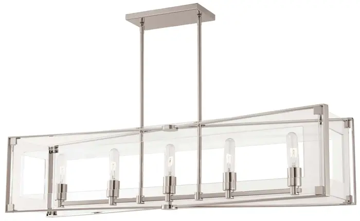 AMERICAN LIGHTING P1405 613 Crystal Clear Linear Pendant Light