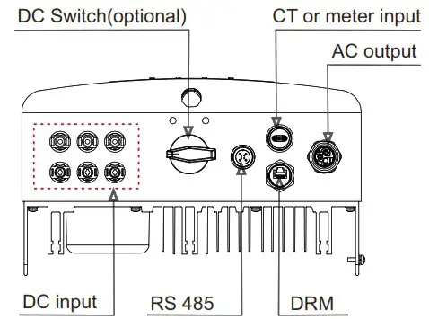 solis S6-GR1P K2 String Inverter - Bottom of the Inverter