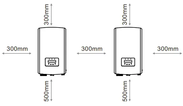solis S6-GR1P K2 String Inverter - Installation Clearance