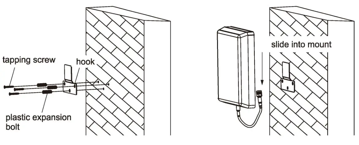 HiBOOST 4K 10K 15K Smart Link - Mount the indoor antenna with the screws