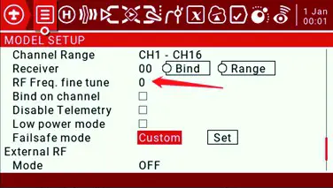 R168 Receiver - Model setup