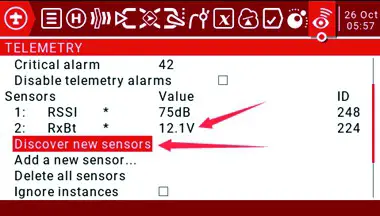 R168 Receiver - enable the telemetry function