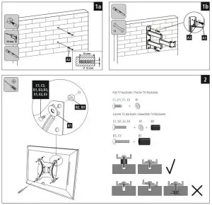 hama 00118101 TV Wall Bracket -- Wall BracHk