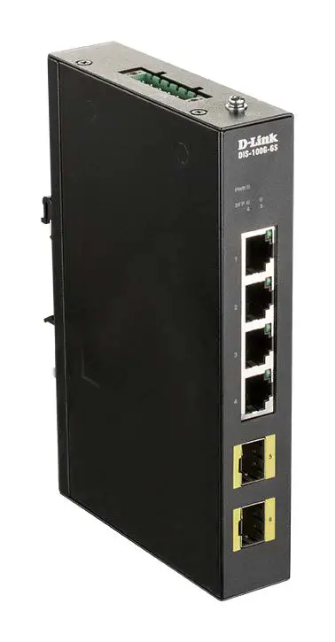 D-Link Industrial Unmanaged Switch DIS-100G-6S