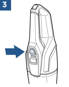 Bissell Readyclean Cordless XRT 2 in 1 Cordless Vacuum - power button