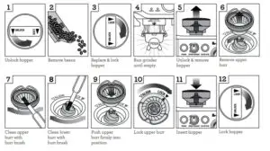 CLEANING CONICAL BURRS