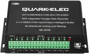 QK-A035  NMEA 0183 4x4 Multiplexer with SeaTalk1 Converter and Integrated Voyage Data Logger