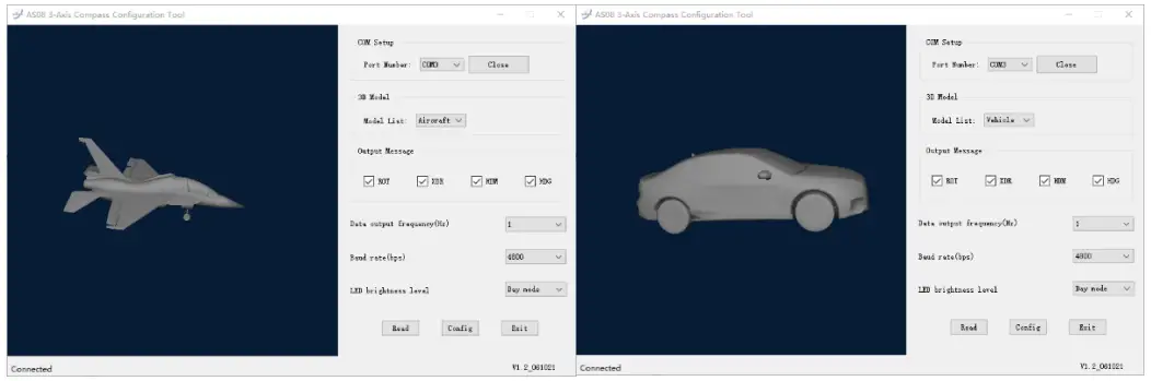 QUARK ELEC QKAS08 3Axis Compass and Attitude Sensor with NMEA 0183 and USB Output - fig 4