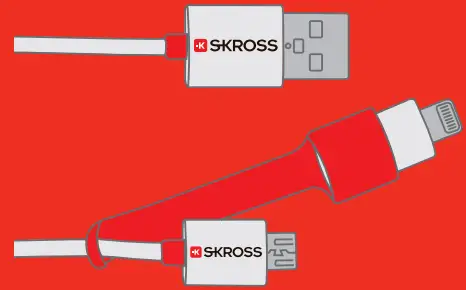 SKROSS PRO Light USB World Universal Travel Adapter with Earth Connection - CABLES