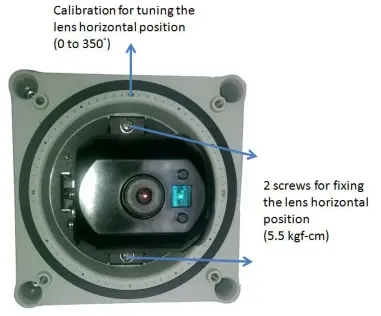 MOXA P16 1MP M12 IP Camera - Top View without top cover and dome cover