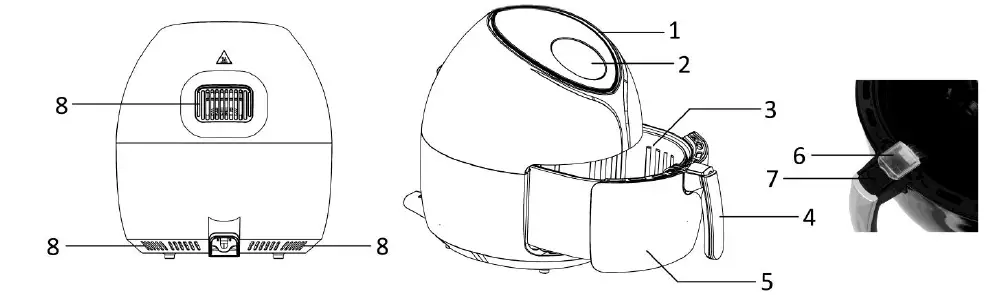 emerio AF-125150 Smart Fryer fig 1
