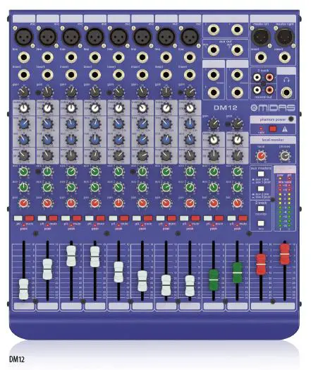 MIDAS DM16 16 Input Analogue Live and Studio Mixer-2