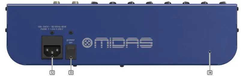 MIDAS DM16 16 Input Analogue Live and Studio Mixer-4