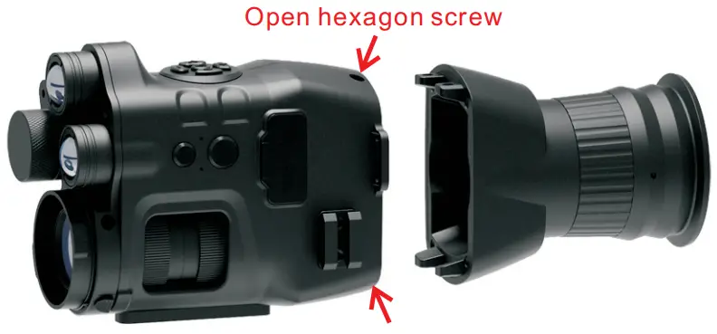 HENBAKER CY789 Digital Night Vision Scope - Open hexagon screw