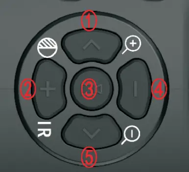 HENBAKER CY789 Digital Night Vision Scope - button