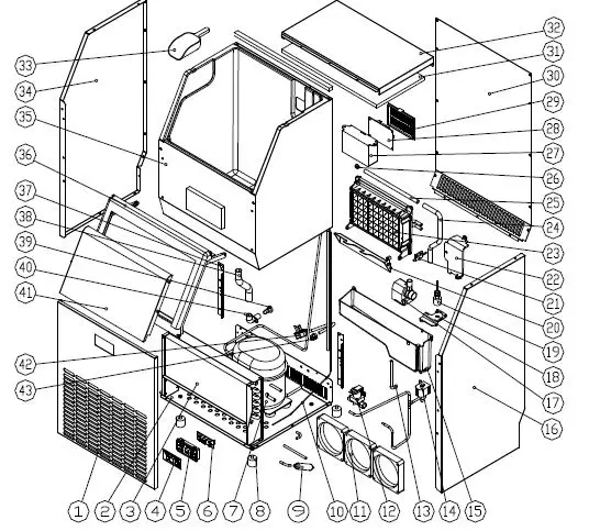 Adexa-HZB-35-Automatic-Ice-Maker-FIG 5