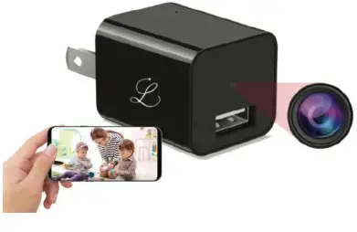 LEXPERT S3 1080P Full HD Camera 2 In 1 Charger - Cover