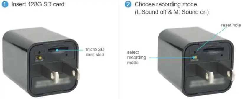 LEXPERT S3 1080P Full HD Camera 2 In 1 Charger -Description