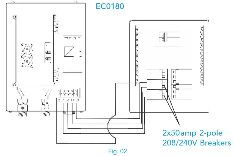 marey ECO180 Electric Tankless Water Heater - INSTALLATION DIAGRAM