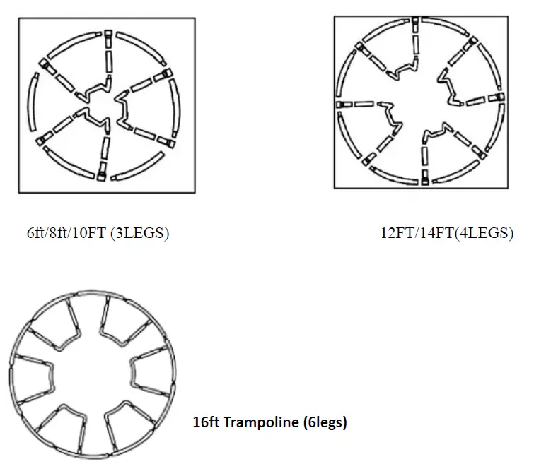 JOLECON 12 ft. Trampoline Set Kid Play Jump Garden Trampoline Set 1