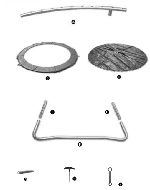 JOLECON 12 ft. Trampoline Set Kid Play Jump Garden Trampoline Set 2
