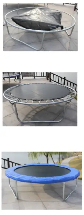 JOLECON 12 ft. Trampoline Set Kid Play Jump Garden Trampoline Set 5