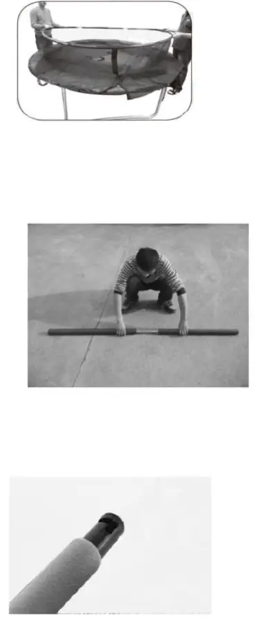 JOLECON 12 ft. Trampoline Set Kid Play Jump Garden Trampoline Set 8