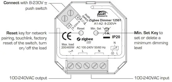 Scan PRODUCTS Zigbee Dimmer - Installation
