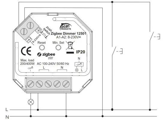 Scan PRODUCTS Zigbee Dimmer - Wiring