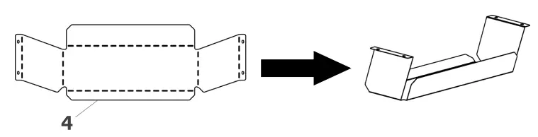 kogan ET150 Series ELSTDUSBWWA Standing Desk with USB Port User Guide - Fold the hanging storage box