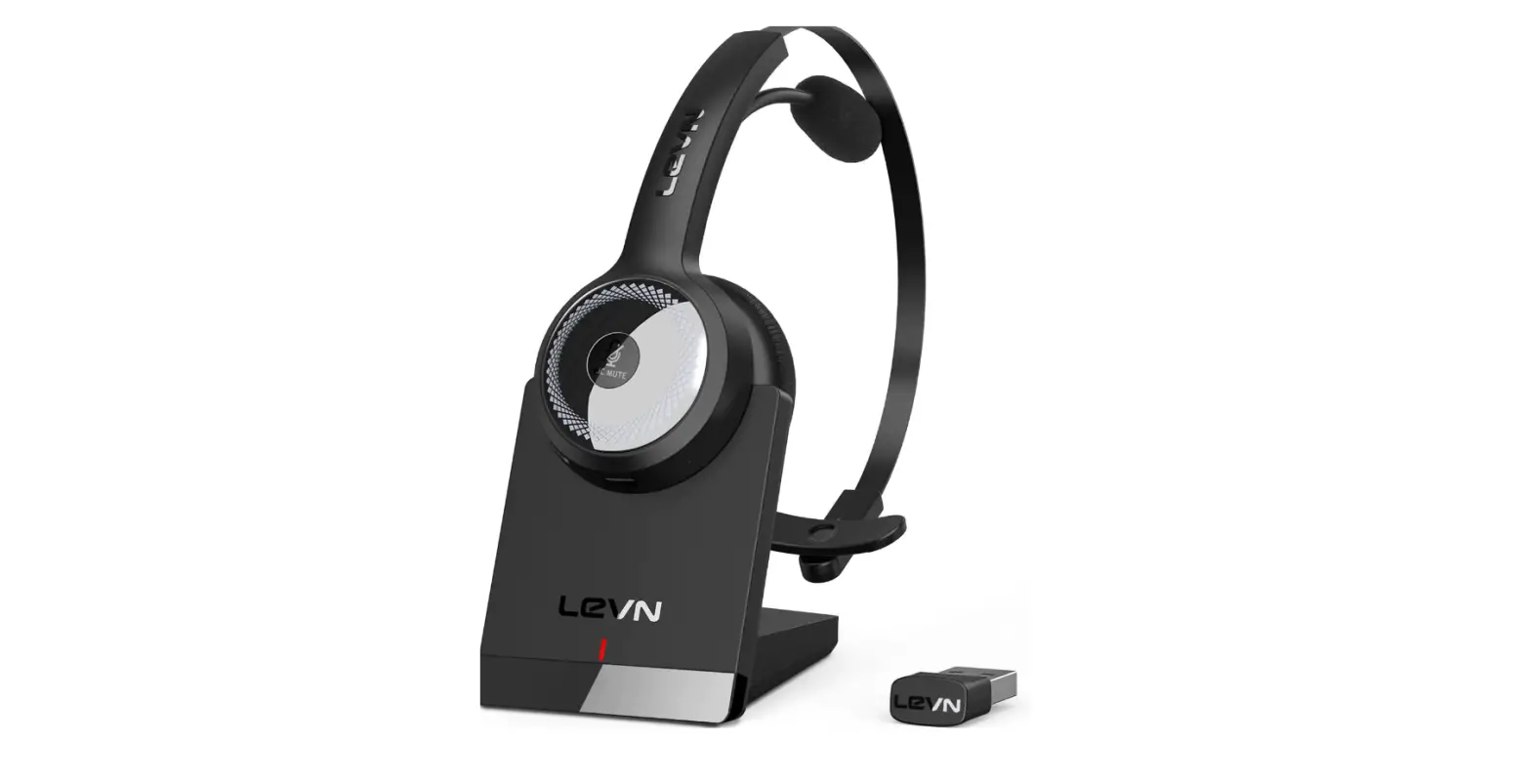 Bluetooth Headset, Levn Wireless Headset With Microphone Heaphones-complete Features\instruction Manual