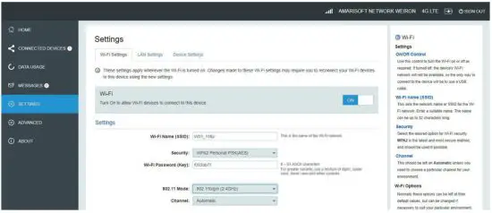 ATEL V810 4G LTE Phone Hub - setting