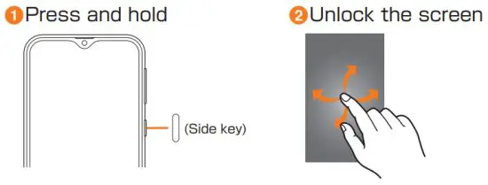 SAMSUNG SCV49 Galaxy A32 Smartphone - Turning the Power On