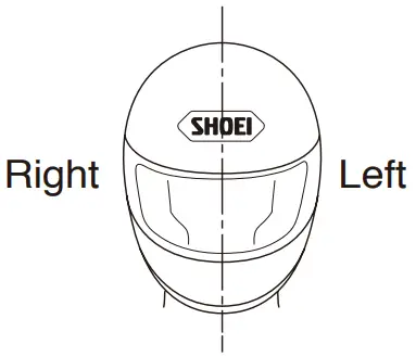 SHOEI CWR F2 Smoke Mirror Shield - Left Right button