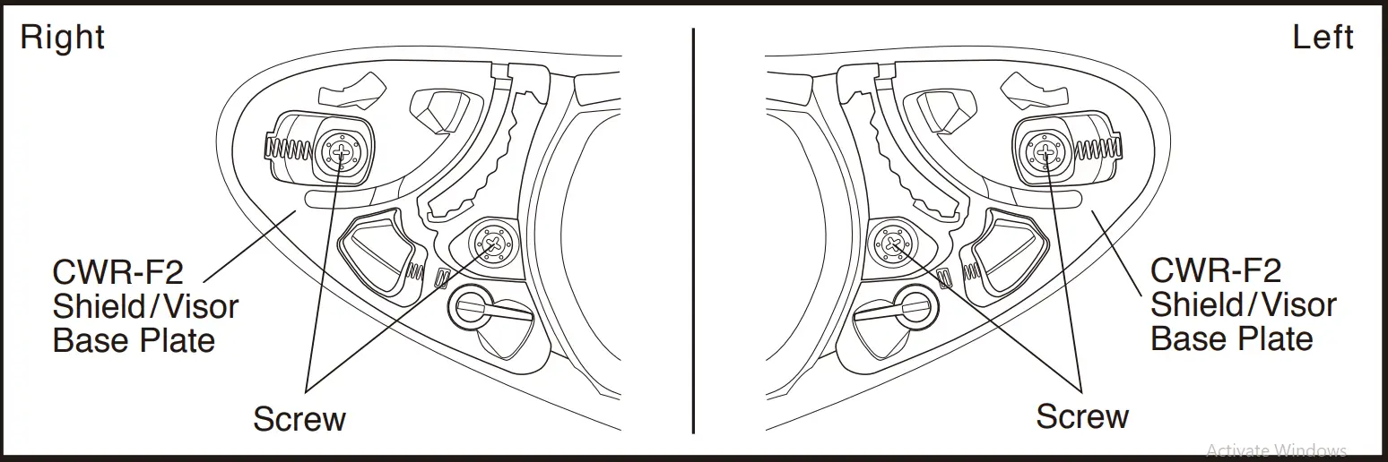 SHOEI CWR F2 Smoke Mirror Shield - Sheild Visitor 7