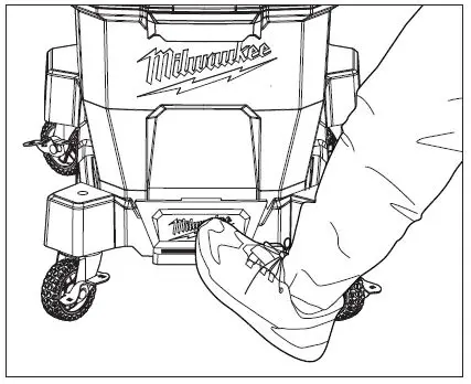 milwaukee 0920-20 9 Gallon Dual-Battery Wet-Dry Vacuum-8