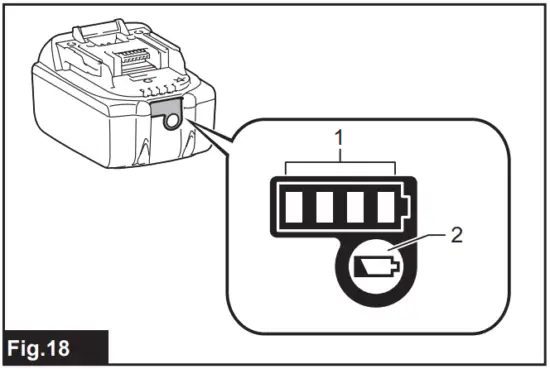 Indicating the remaining battery capacity