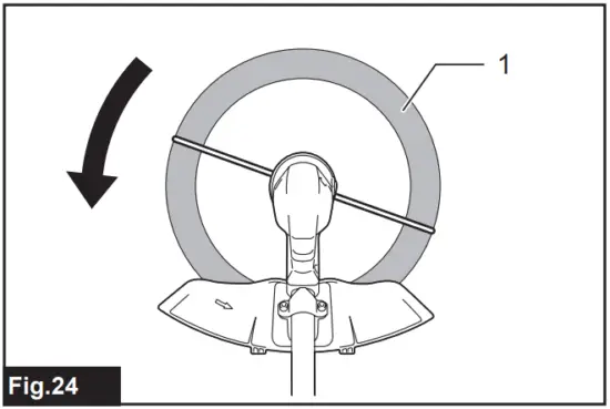Correct handling of the tool