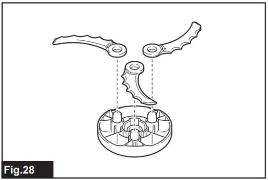 Replacing the plastic blade