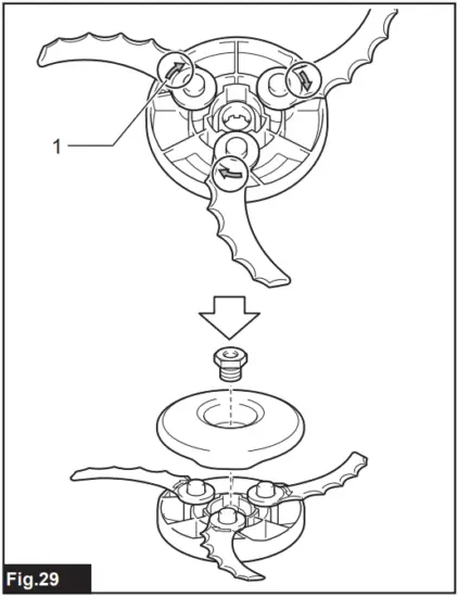 Replacing the plastic blade